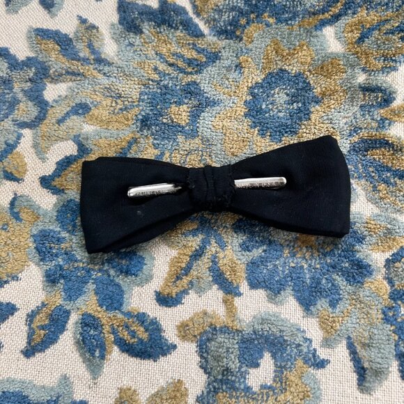 Vintage Patent Clasp Co Black Bow Tie Classic Dapper USA - Picture 3 of 6